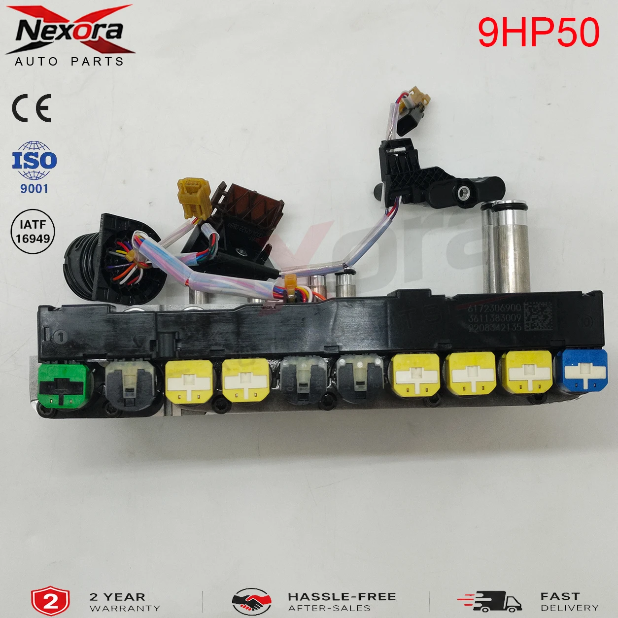 High Precision 9HP50 9-Speed Automatic Transmission Valve Body Assembly With 10 Solenoids & Wiring Harness For Land Rover