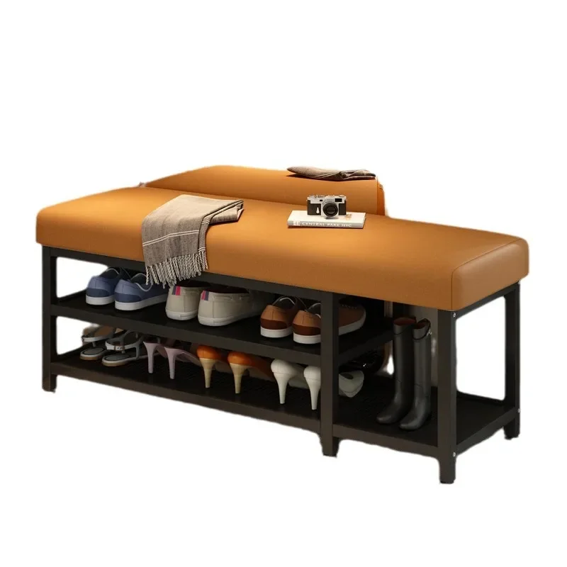 

Household stool metal simple integrated household bench can sit in the door light luxury low