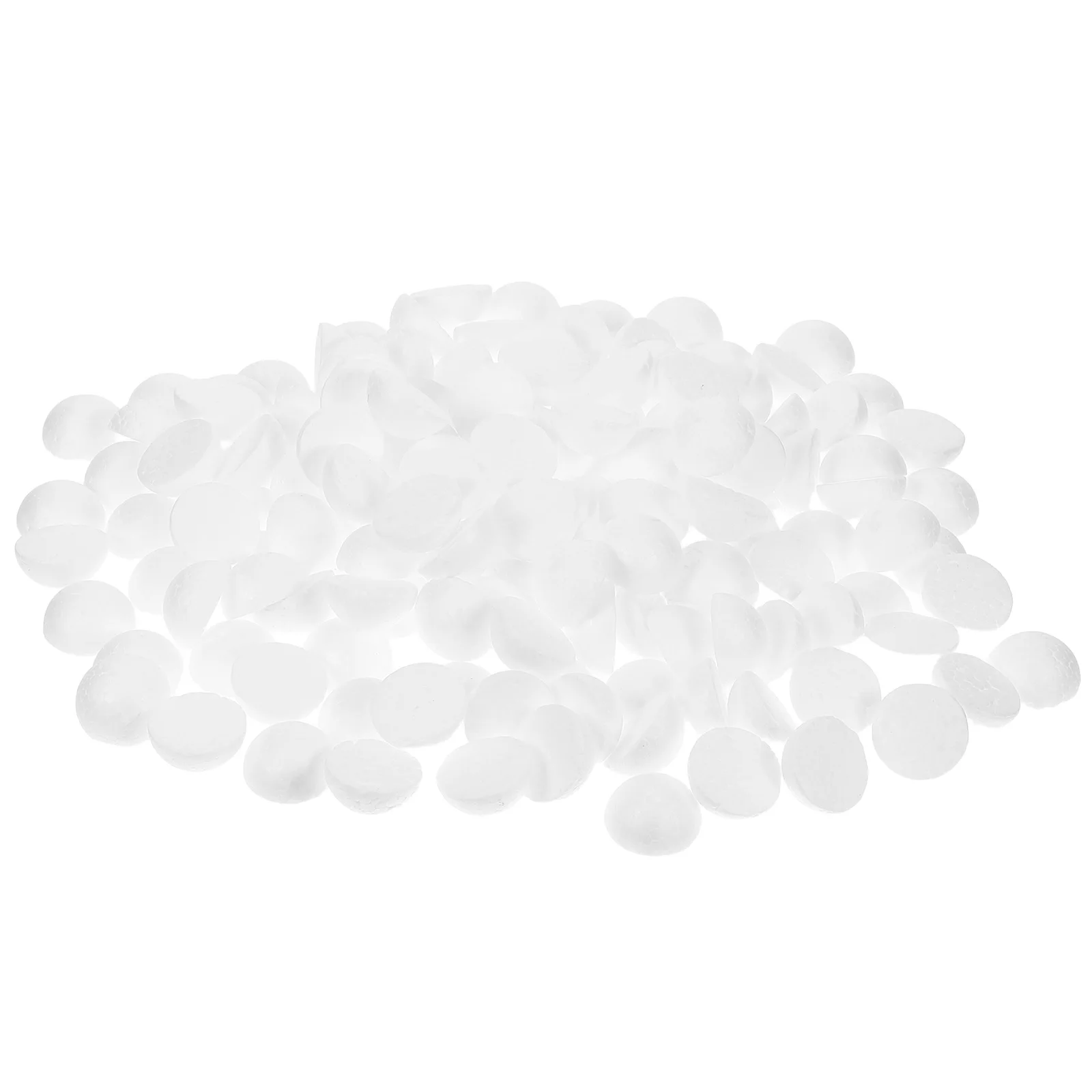 

200 Pcs Decorate Ball Foam Hemisphere School Art Project Supplies White Blumensteckschaum