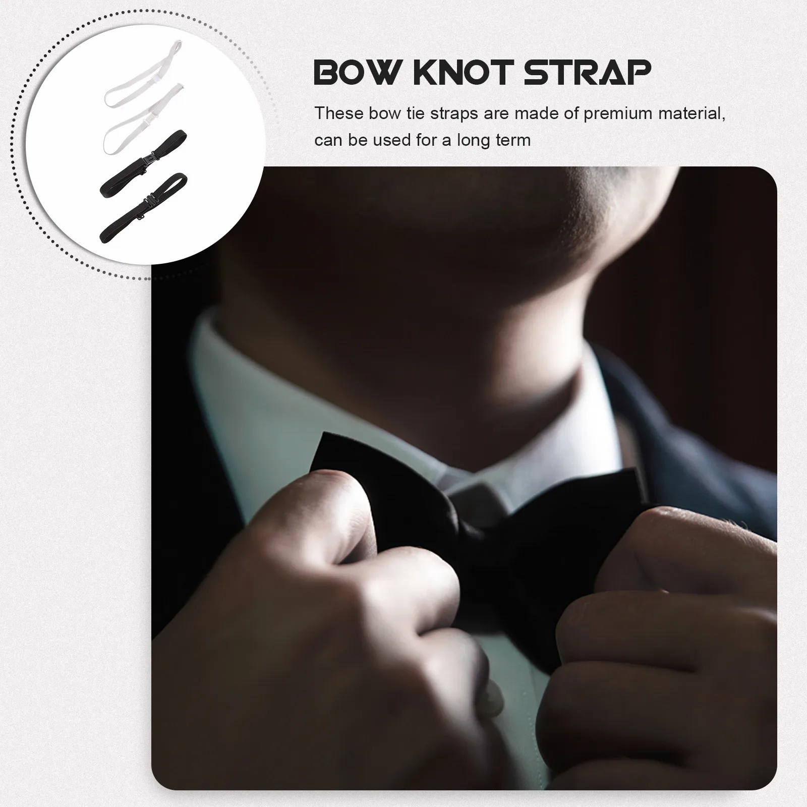 

20 шт. регулируемых эластичных ремешков-удлинителей для галстуков-бабочек, универсальные для всех размеров, идеально подходят для дней рождения, мероприятий и праздников