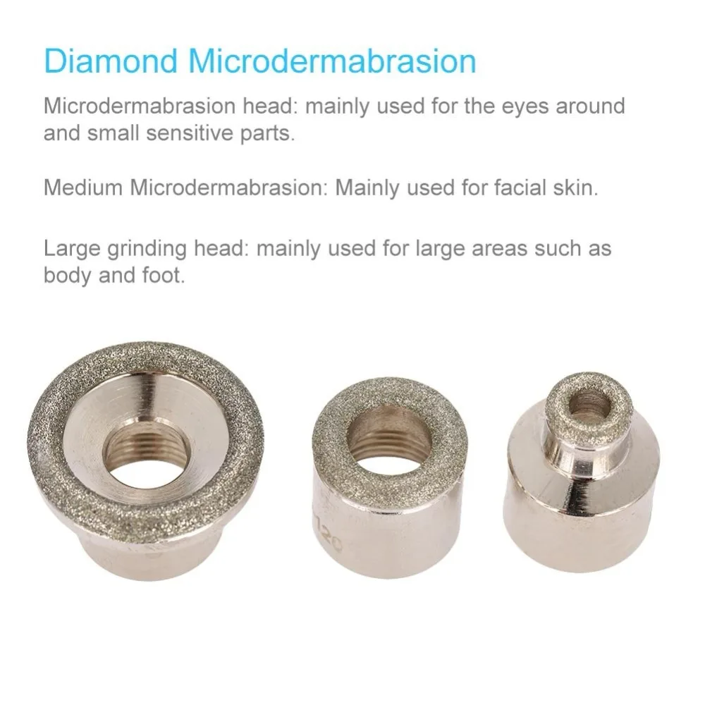 6-9 PCS Ersatz Diamant Mikrodermabrasion Dermabrasion Tipps Diamant Dermabrasion Kopf Peeling Gesichts Dermabrasion Werkzeuge – Detail 4