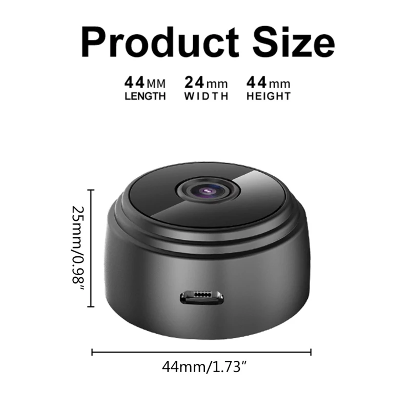 A9 Mini Camera 1080P Wireless WiFi Smart Home  Surveillance IP Camera for Indoor 24BB