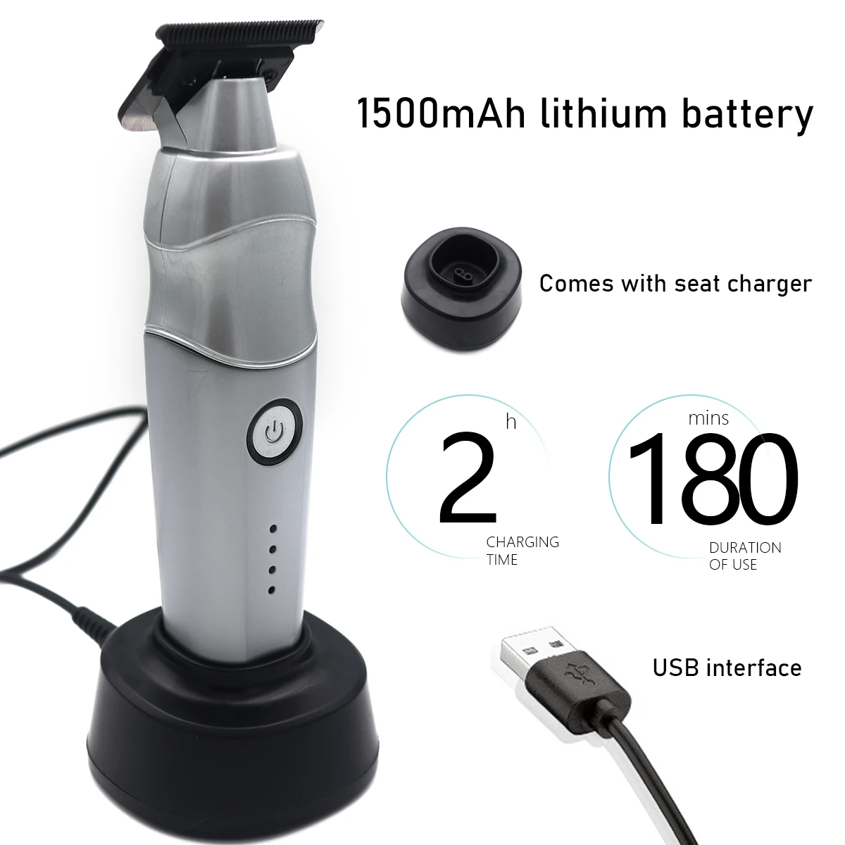 ماكينة قص الشعر للرجال طقم احترافي DLC شفرة جسم معدني كامل 10000 دورة في الدقيقة ماكينة حلاقة احترافية للرجال