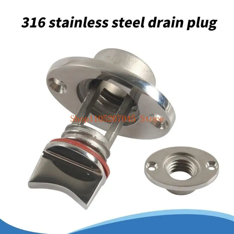

37cd 316 Stainless Steel Garboard Drain Plugs Leak Proof Drain Plugs Easy Installs & Removal Suitable for Marine Vessels
