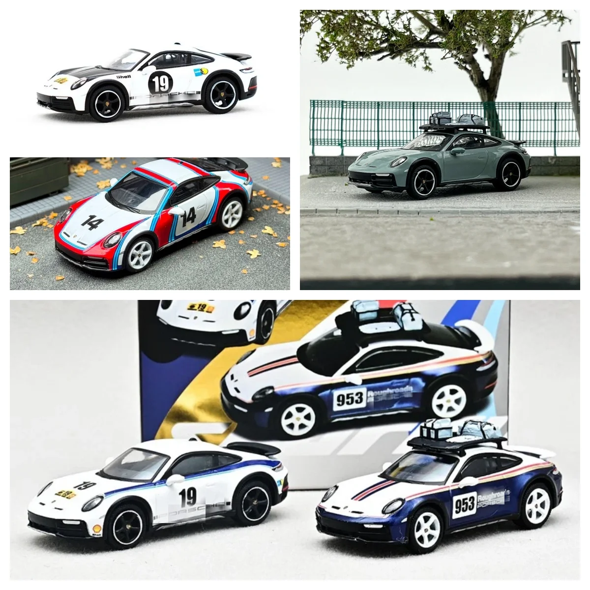 

Sparky 1:64 911 Dakar Martini Rallye alloy car model Diecast Model Car Collection Limited Edition Hobby Toys