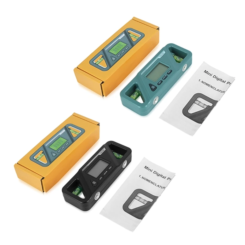 

Digital Protractor Finder Gauge Spirit Level Inclinometer Base Relative & Absolute Measurement Accuracy