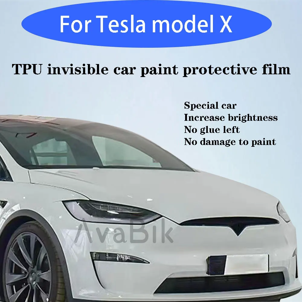 Прозрачный бюстгальтер из ТПУ, устойчивый к царапинам PPF для Tesla Model 3 Y X S 2016-2023 3 Highland 2024 PPF, передний бампер, капот, защита от краски автомобиля