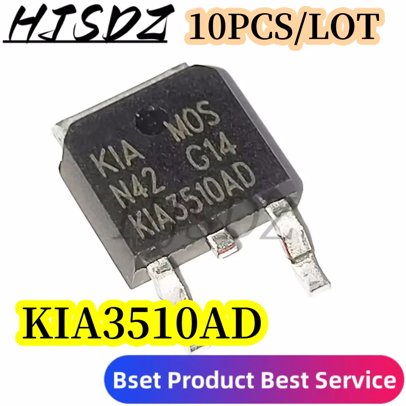 10PCS/LOT KIA3510AD TO-252-2 75A 100V MOSFET de Canal N