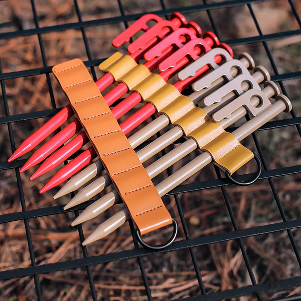 4 قطعة حصة الخيمة 8 حفرة المحمولة معلقة أوتاد خيمة وهمية الحاويات التخييم والعتاد التخييم المنظم