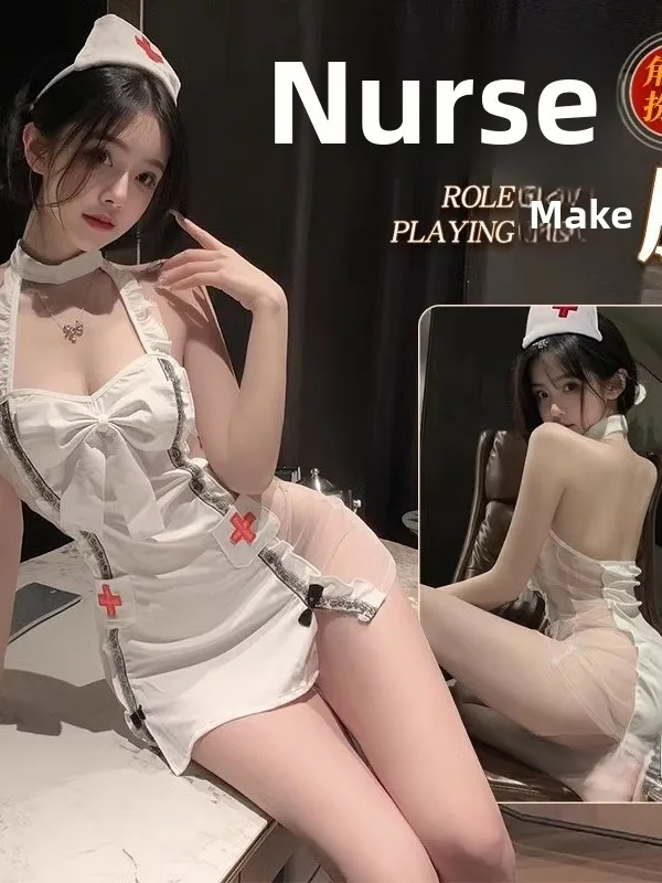 Sexy Krankenschwester orm Cosplay Arzt Roleplay Nachtclub Verführerisches Kostüm Pure Desire Temptation Club Host Outfit ort Sve