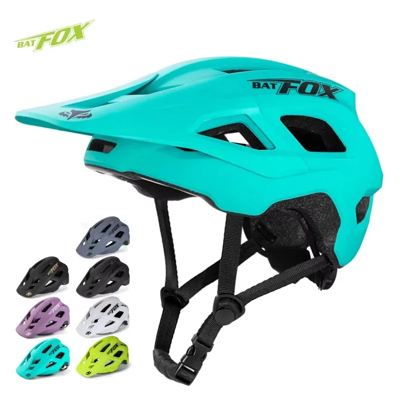 BATFOX Lightweight Moutain Bike Helmet Cycling Helmet Comfort Lining Bicycle MTB Helmets Women Men Riding  casao Safety Cap