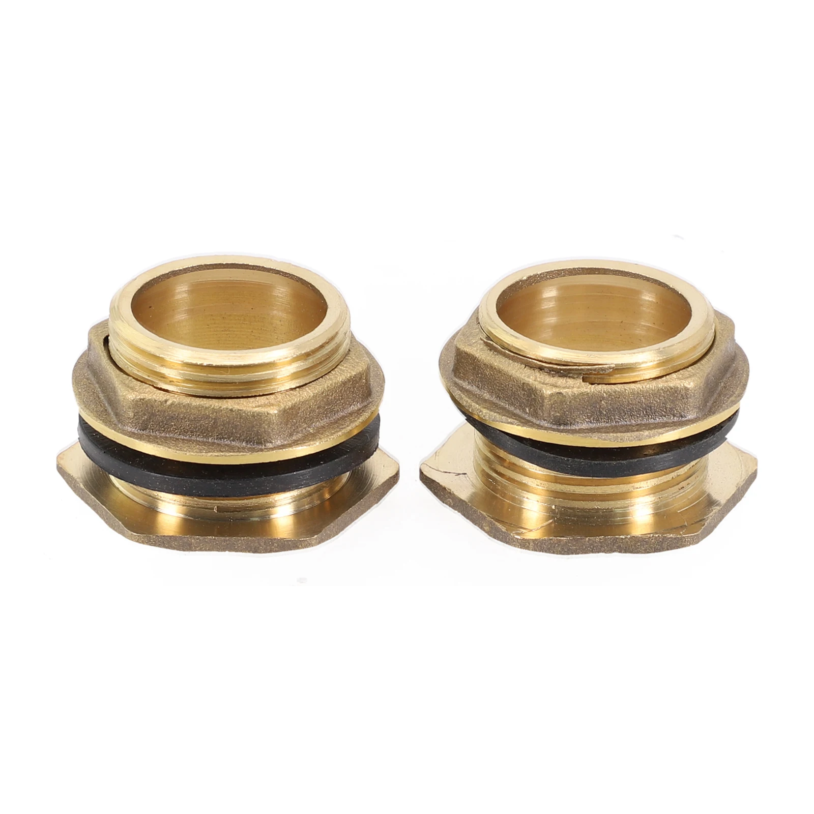 2PCS 1/2 Or 3/4 Brass Water Tank Connector Tank Hose Adapter Garden Water Connectors Water Tower Joint Adapter Aquarium Parts