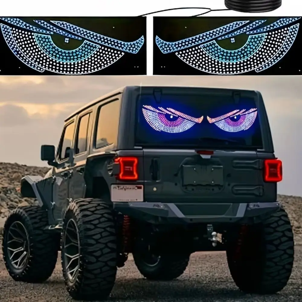 LED Display Devil Eyes Light Cool Matrix Pixel Panel Animated Car Truck Eye Flashing 5 V Truck Devil's Eye Light
