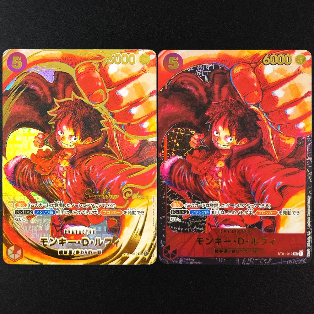 

Self Made Proxy One Piece OPCG English Luffy ST01-012 SR Персонаж горячего тиснения Коллекция аниме Флэш-карта Игрушка