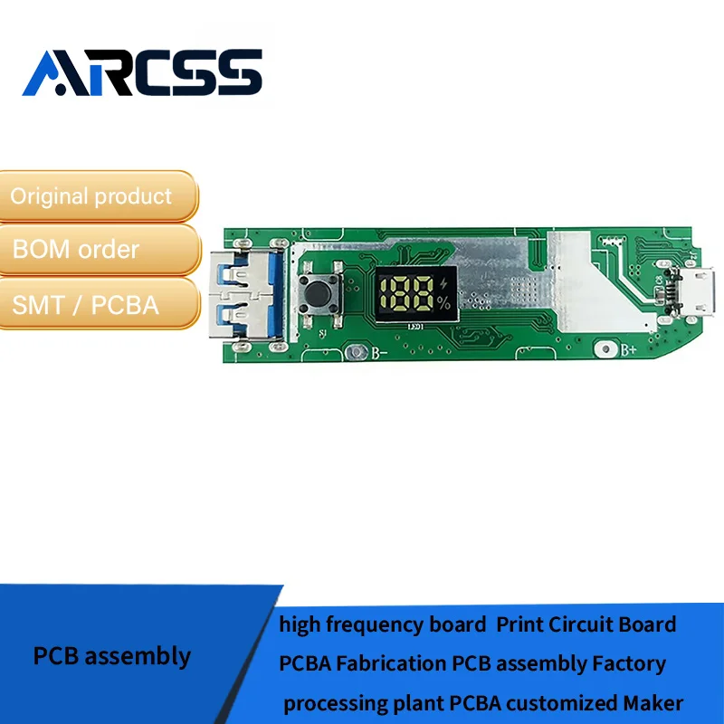 Hoogfrequente printplaat PCBA Fabricage PCB-assemblage Fabrieksverwerkingsfabriek PCBA aangepaste Maker