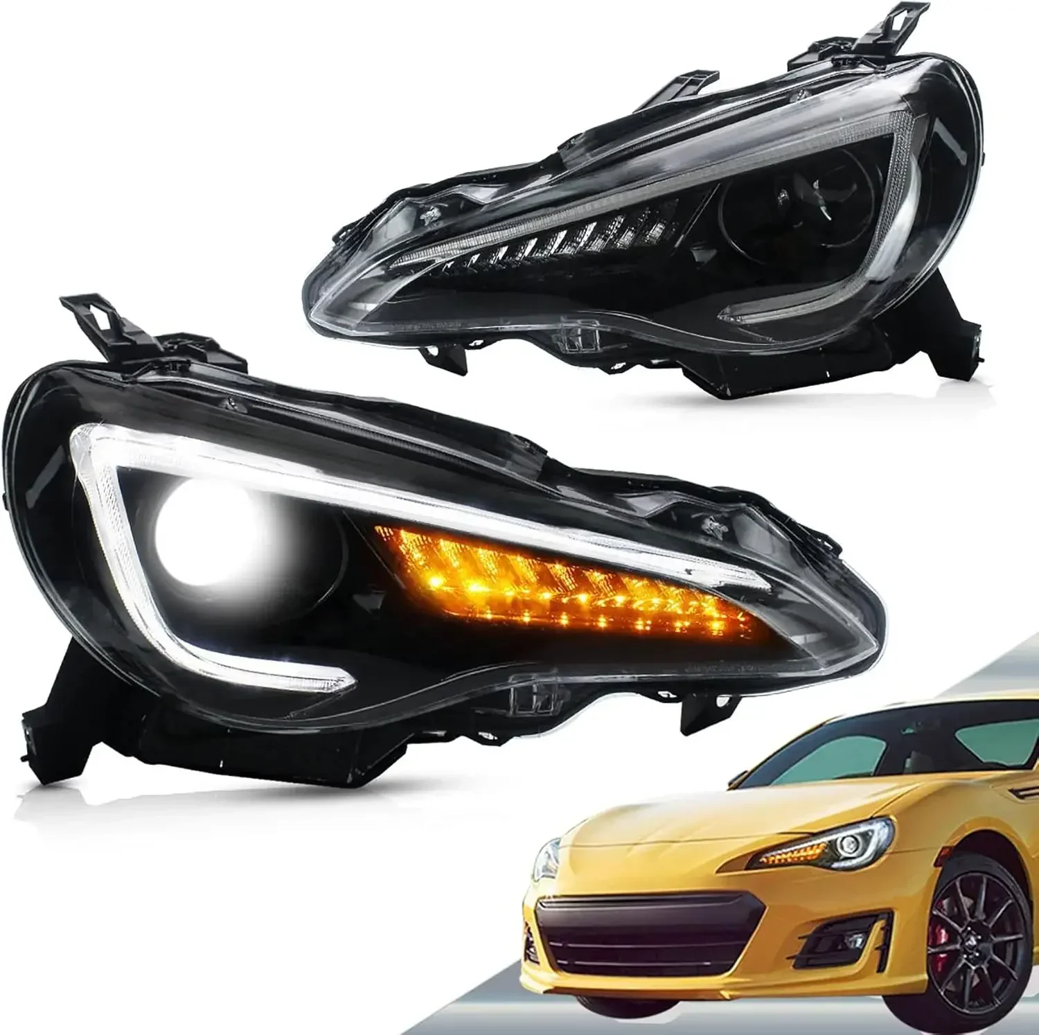 

Led Headlights Compatible with Toyota86/ Subaru BRZ 2013-2019, Scion FR-S 2013-2016 (Headlights)