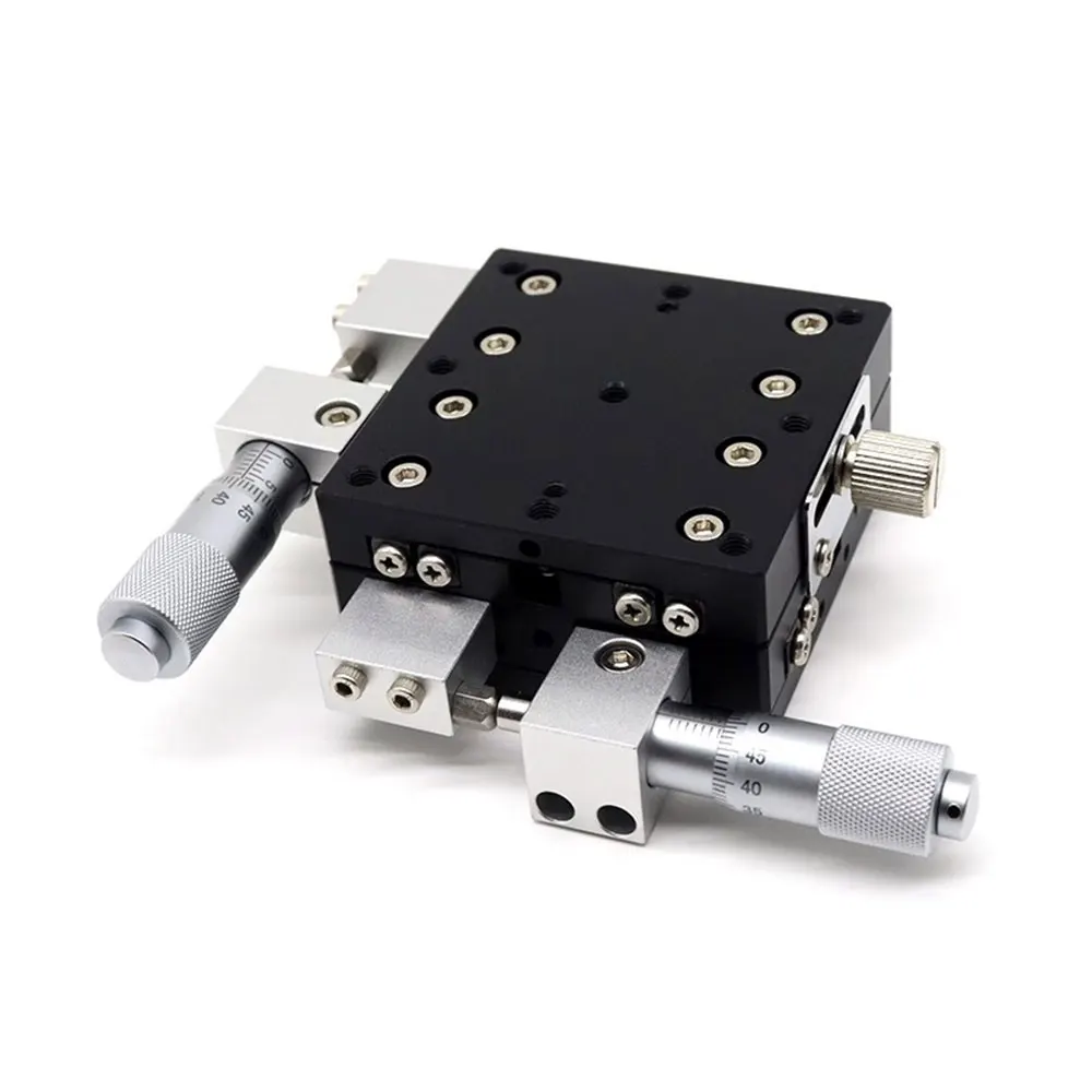 XY محور 60 مللي متر LY60-C LY60-R LY60-L LY60-CM LY60-RM منصة النزوح اليدوي انزلاق الجدول الأفقي السكك الحديدية نوع التشذيب الجدول