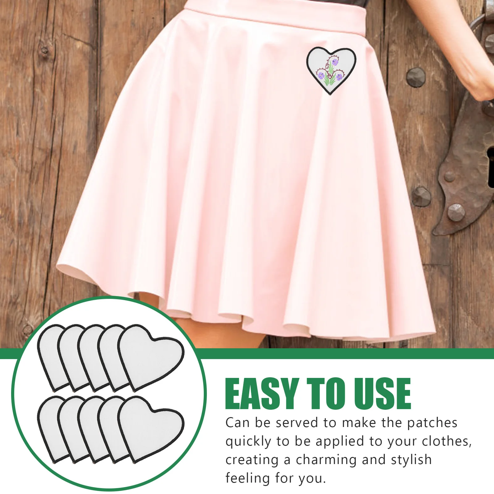 

10Pcs Blank Sublimation Heat Transfer Iron-on Patches Clothes Repair DIY Decorative Patches Hats Shirts DIY Sublimation Patch