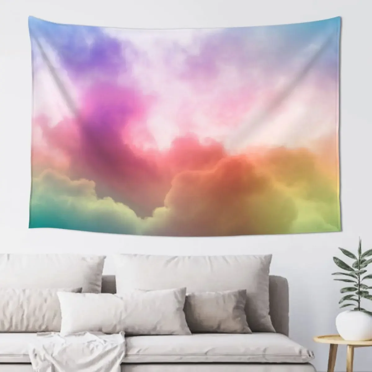 

Rainbow clouds Tapestry Room Decor Korean Style Art Mural Decor Home Tapestry