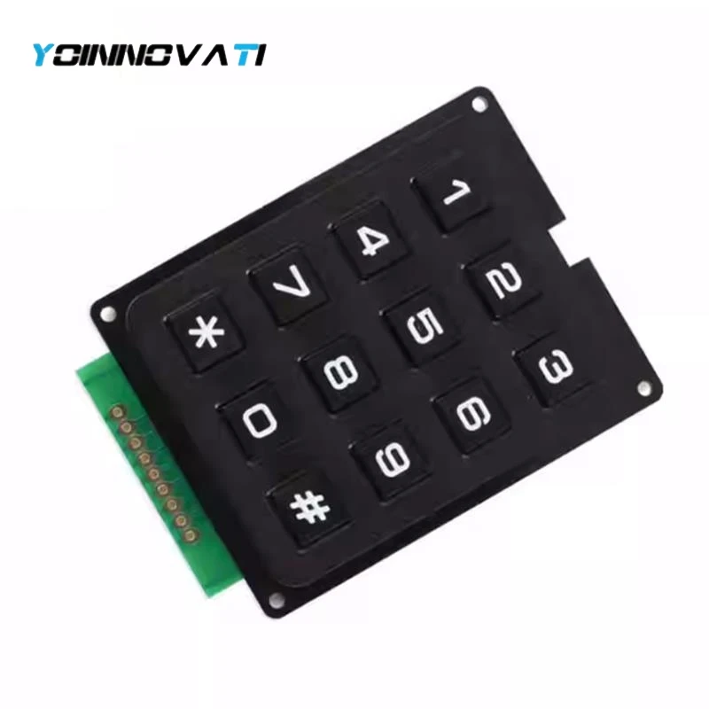 3*4 4*4 Matrix Switch Keyboard Keypad Array Module ABS Plastic Keys 4x4 3x4 12 16 Key Button Membrane Switch DIY Kit