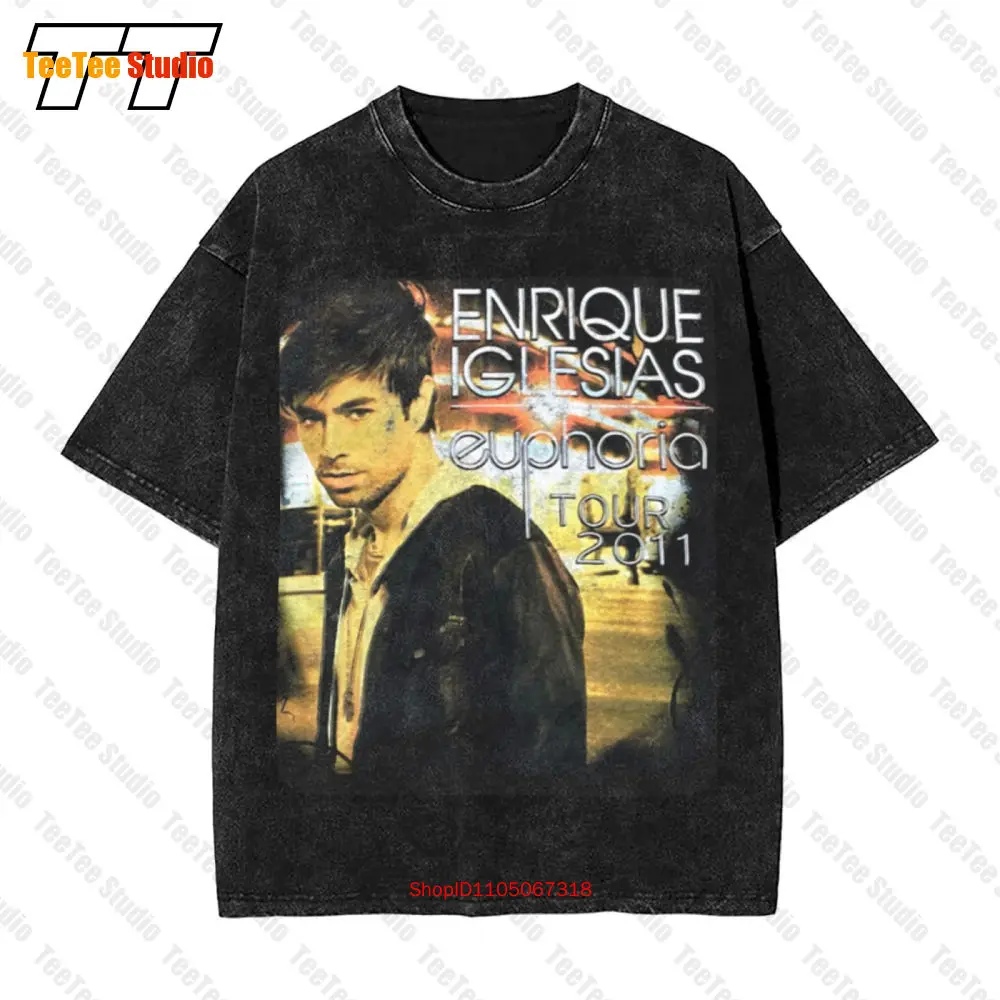Enrique Iglesias Euphoria Tour 2011 T-Shirt surdimensionné vintage GK5B