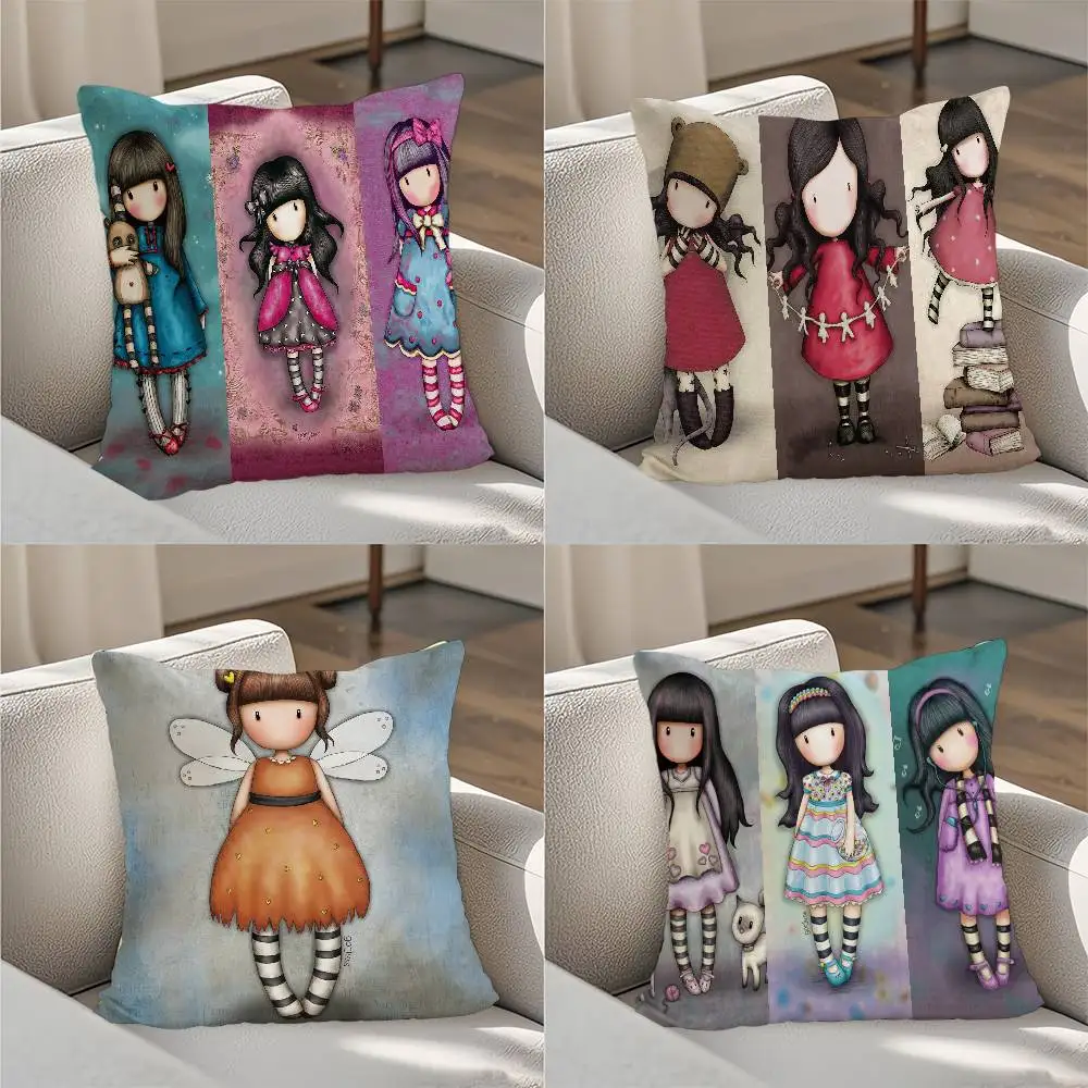 

SantoroS Gorjuss Pillow Case Luxury Double-sided For Car Pillows 45x45 Cushions Cover Home And Decoration Sofa Pillowcase 50x50