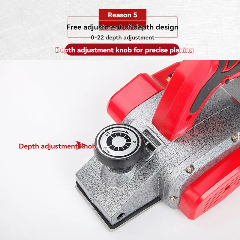 Electric Planer Hand Planers Handheld Planer Portable Cutting Woodworking Tool for Wood Planer Handheld Electric Machine
