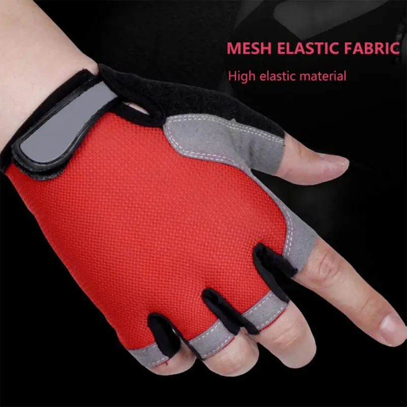 Fitness Gloves Gym Weightlifting Yoga Breathable Training Sports Thin Non-slip Half Finger Cycling Gloves Bike Accessories