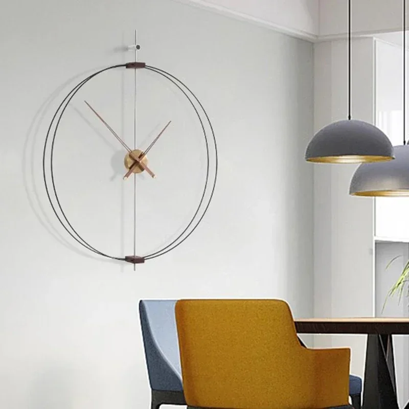 

Interior Art Mural Wall Clocks Modern Round Fashion Design Wall Watch Nordic Restaurant Relogio De Parede Living Room Decoration