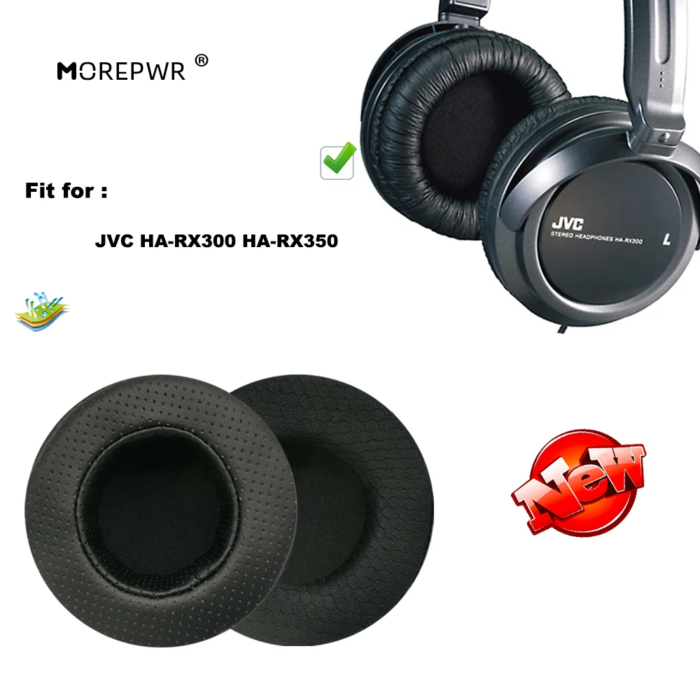 Replacement Ear Pads for JVC HA-RX300 HA-RX350 Headset Parts Leather Cushion Velvet Earmuff Earphone Sleeve Cover