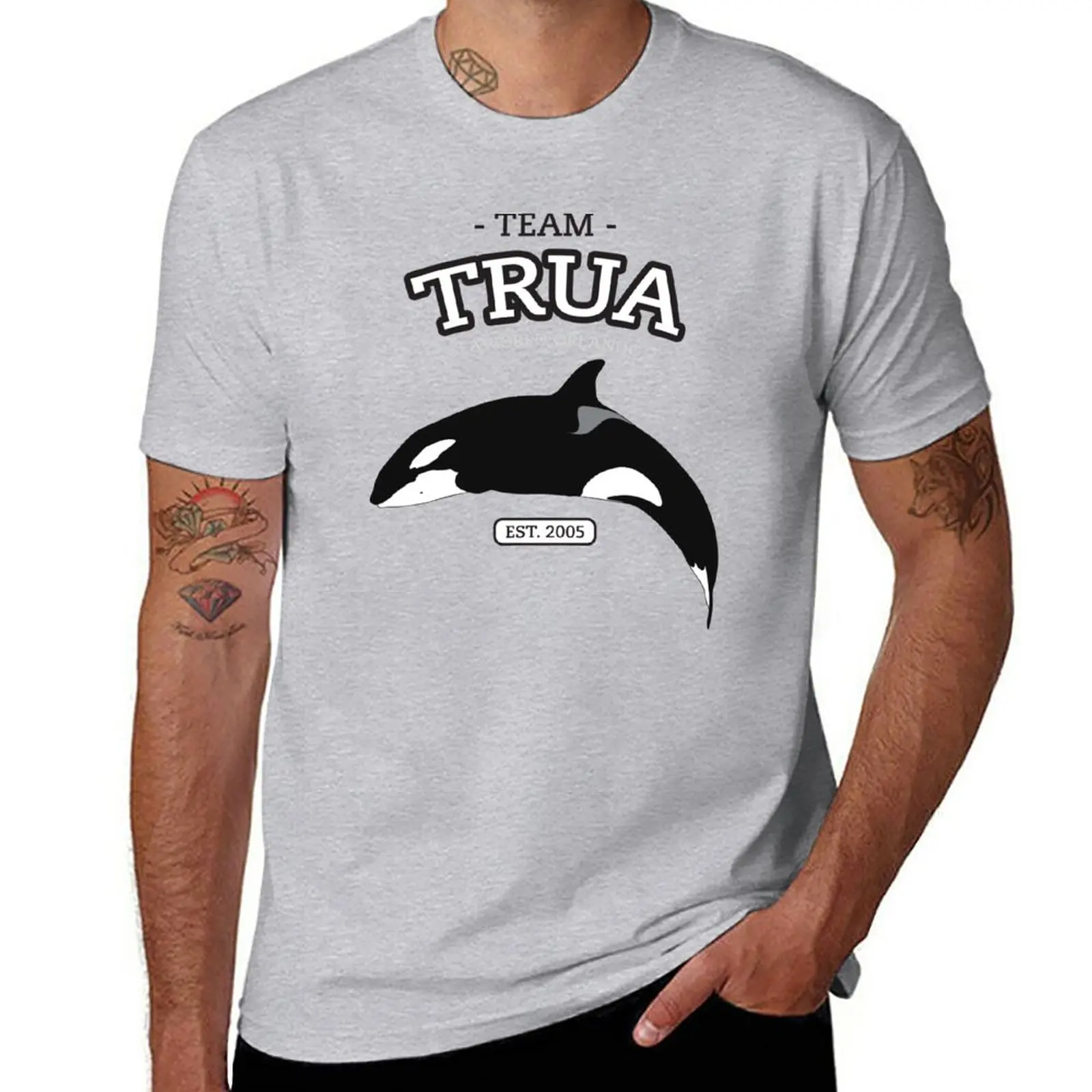 New Team Shamu - Trua T-Shirt sweat shirts graphic t shirts anime mens vintage t shirts