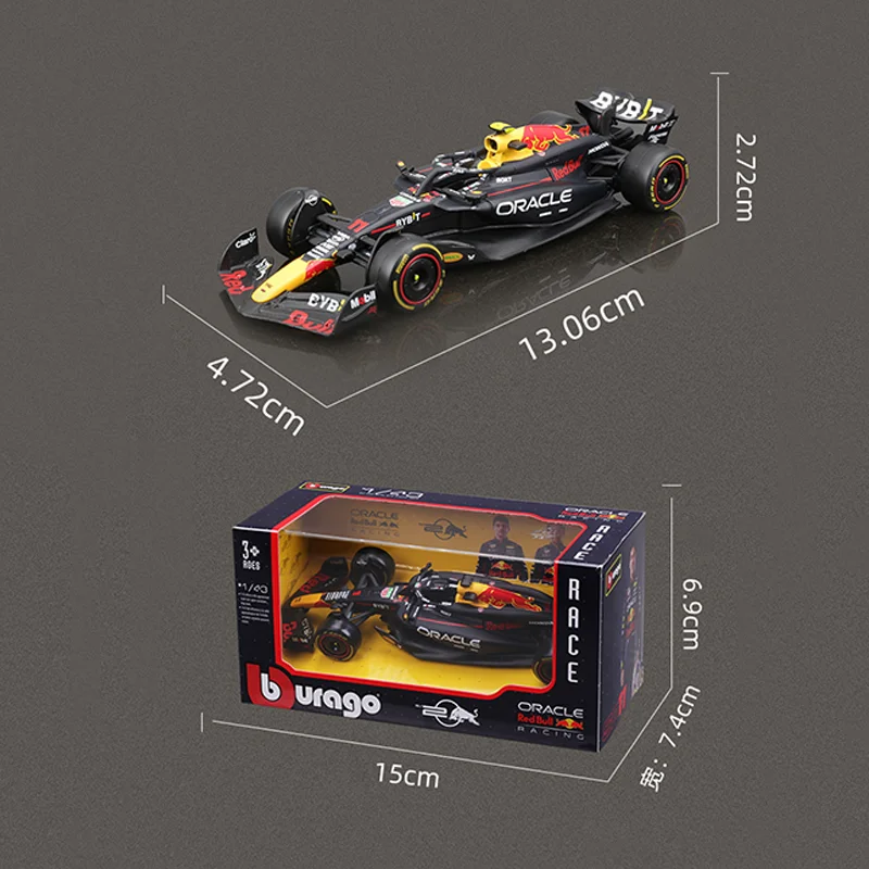 2024 NEW Bburago 1:43 Red Bull Rb20 Alloy Miniature Diecast Model Bburago F1 Formula Racing Max Verstappen Toy F1 Car Kids Gift