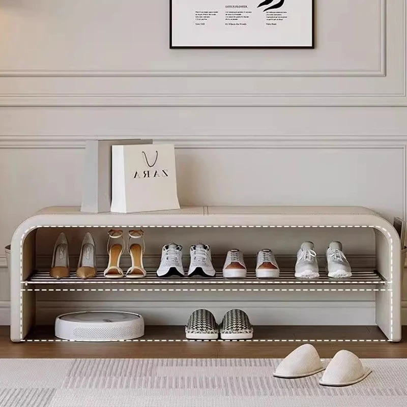 

Entrance Hall Storage Shoe Shelf Designer Bench Space Saving Metal Box Shoe Shelf Living Room Modern Muebles Entrance Furniture