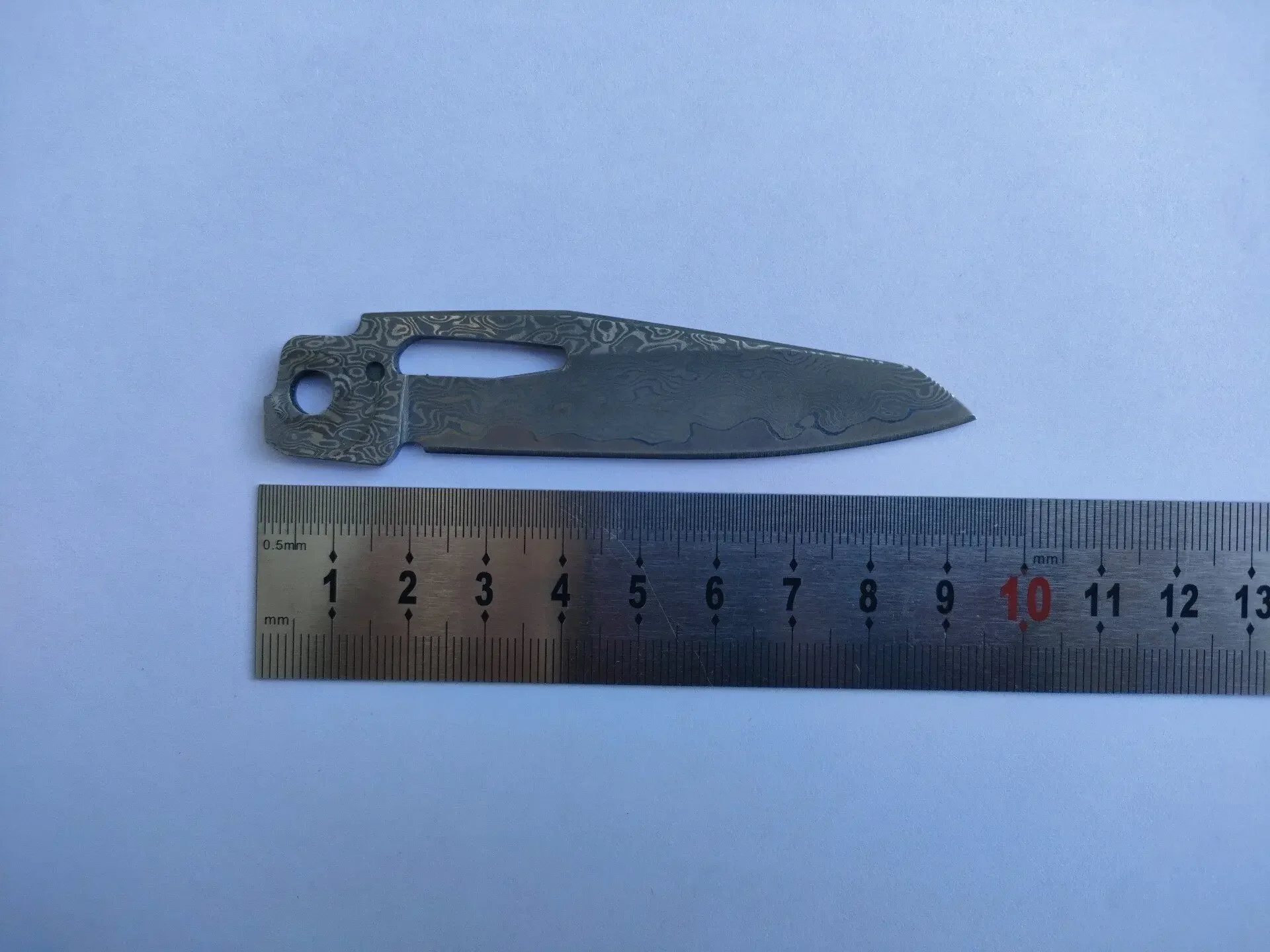 Damascus Steel Main Blade for Leatherman MUT, Single Blade Mod (Multi-Tool Not Included) view 5