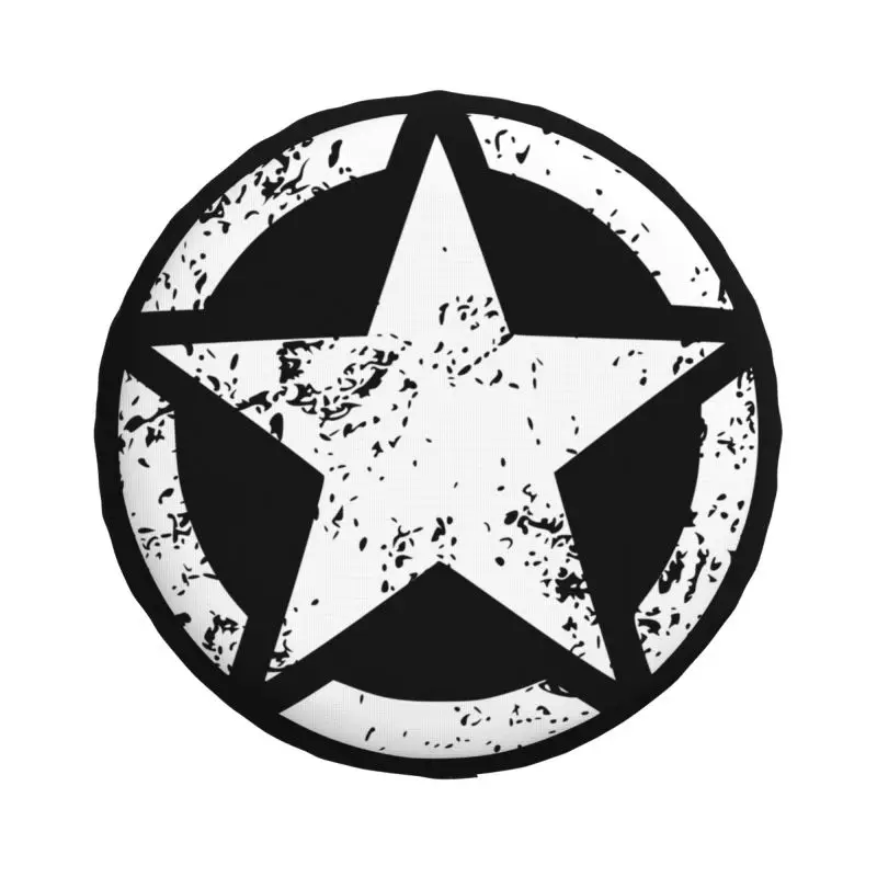 Custom Military Tactical Army Star Spare Tire Cover for CRV Jeep RV SUV Trailer Car Wheel Protector Covers 14