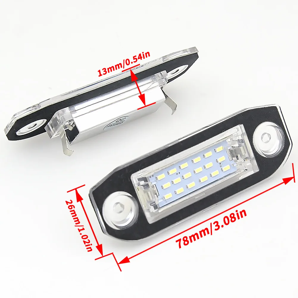Suitable for Volvo VOLVO license plate light S40 S60 S80 XC70 XC60 led car license plate light cross-border