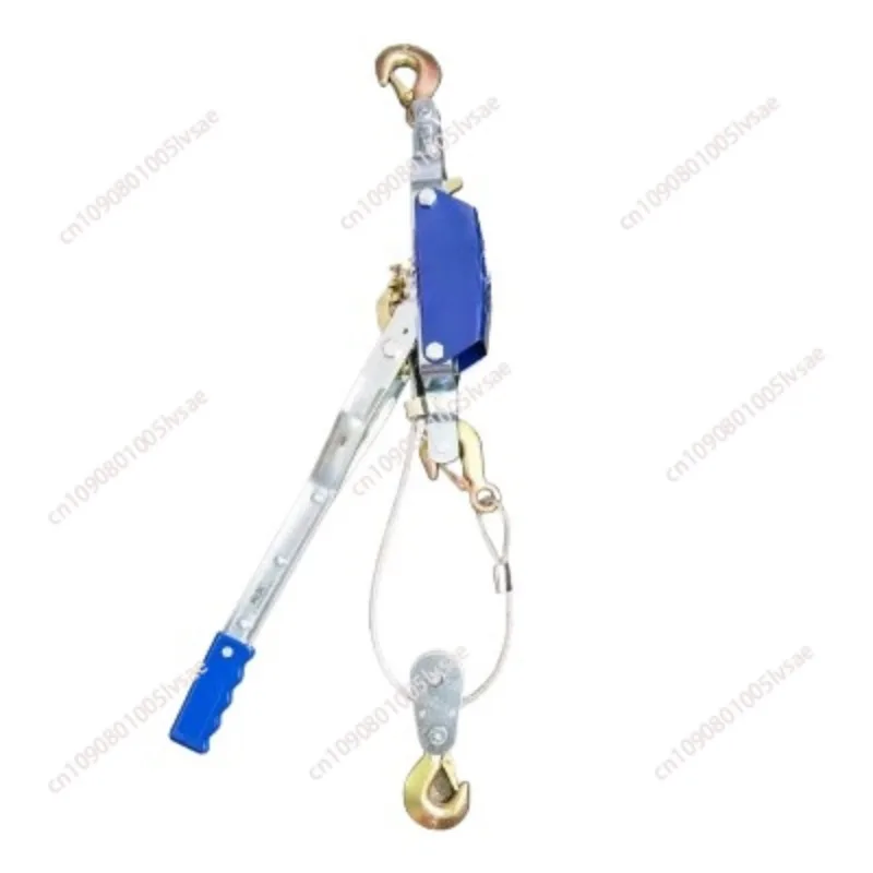 1T/2T/4T Manual Lever Hoist HIgh Carbon Steel Wire Tightener Durable Antirust Multi-function Double Hook Crane Wire Tighten Tool