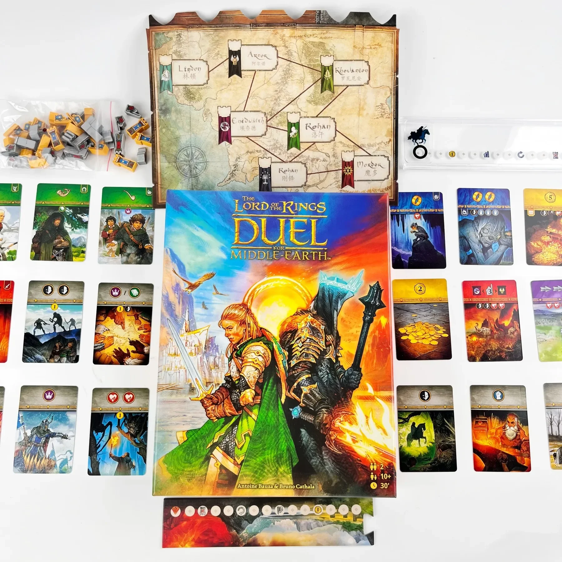 The Lord of the Rings Duel for Middle-Earth Board Game by Repos Production | Two Players Only | Family Fun