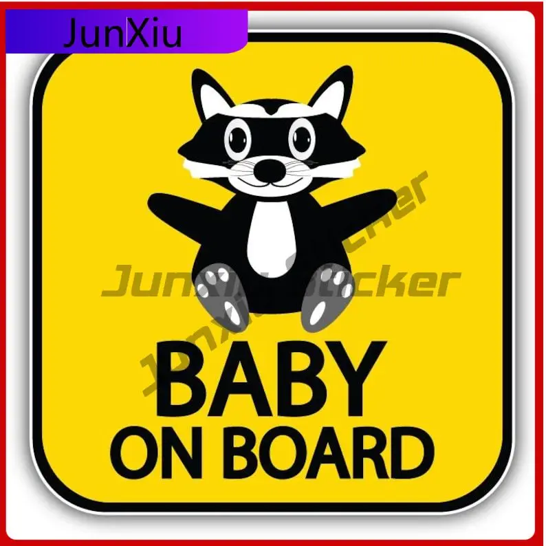 

Baby On Board Sign Raccoon Sign Vinyl Sticker Car Camper Windows Bumper Decal Custom Printed Decals X 500 Motorcycle Stickers