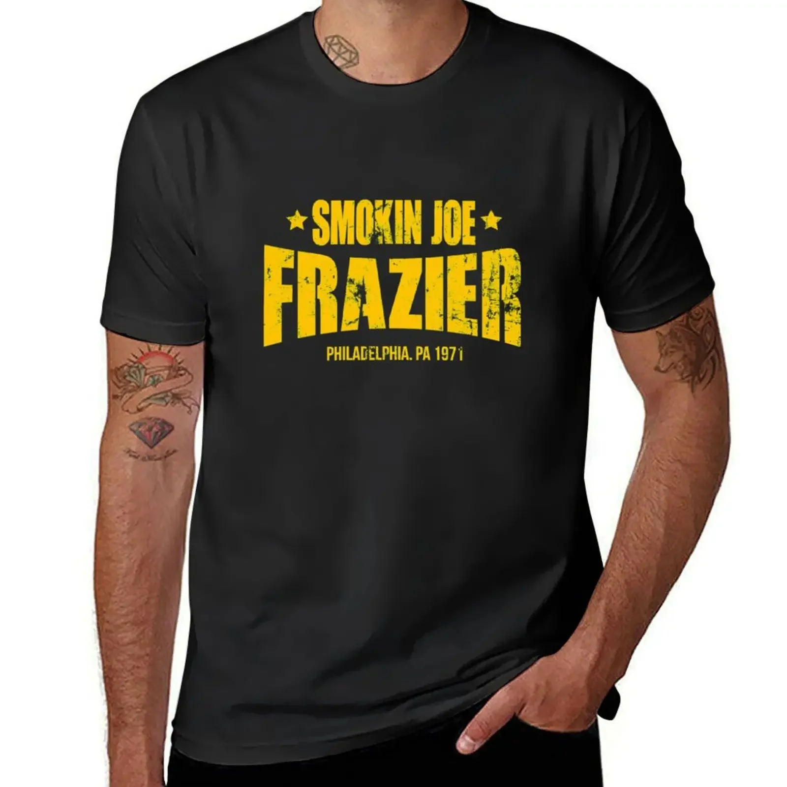 Joe Frazier Boxing legend Smokin T-Shirt graphic t shirts new edition sweat aesthetic clothes mens t shirts top quality