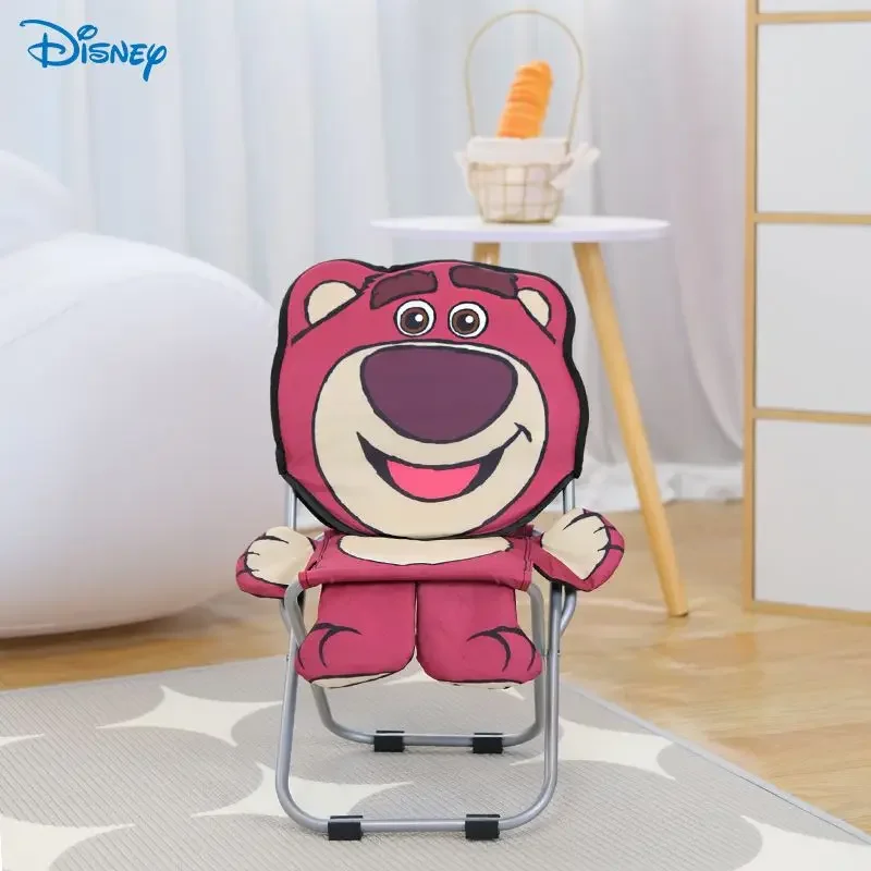 Disney Stitch Lotso Alien Children\'s New American Cute Cartoon Pattern Multifunctional Outdoor Picnic Portable Folding Chair