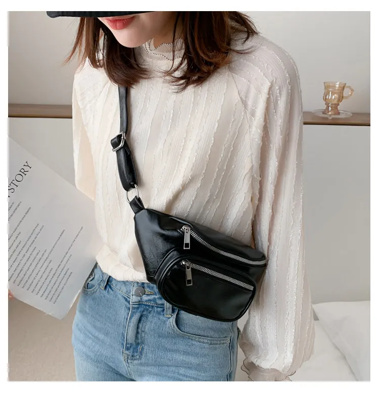 2026 New Fashion Waist Bag Crossbody Sling bag Casual Sports Shoulder Bags Chain Small Waist Pack Женская сумка 가방  Bolso mujer