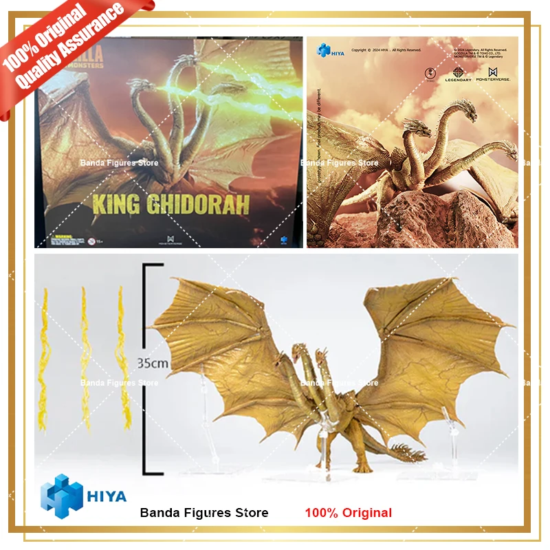 

Оригинальный HIYA 14 дюймов, Godzilla "король монстров" King Ghidorah, Гравитационный луч Ver. Искусственные Аниме фигурки, модели игрушек