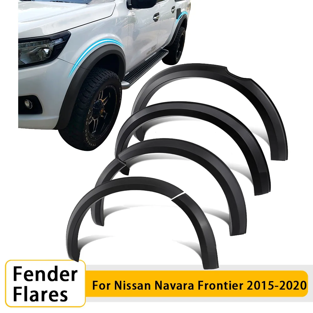 Fender Flares For Nissan Navara Frontier NP300 2015 2016 2017 2018 2019 2020 Double  Cabin Wheel Arch Extension Mudguards