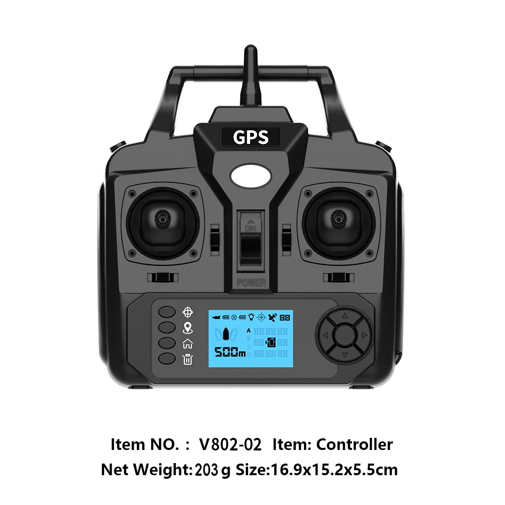 

Официальный оригинальный контроллер запасных частей с дистанционным управлением Flytec для 4-х танков, GPS, радиоуправляемая лодка с приманкой для рыбалки V802 Pro