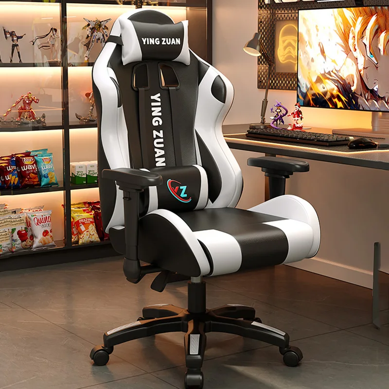 Fußstütze Rückenlehne Bürostuhl Playseat Leder Ergonomischer moderner Bürostuhl Computerarm Lesen Silla Oficina Wohnmöbel