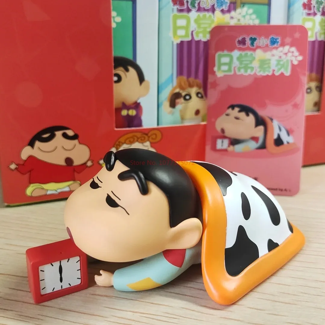 Crayon Shin-Chan Anime Action Figures Toy Box, Trend Play, Ornement, Décoration, Cadeau d'anniversaire, Authentique, 03 Series