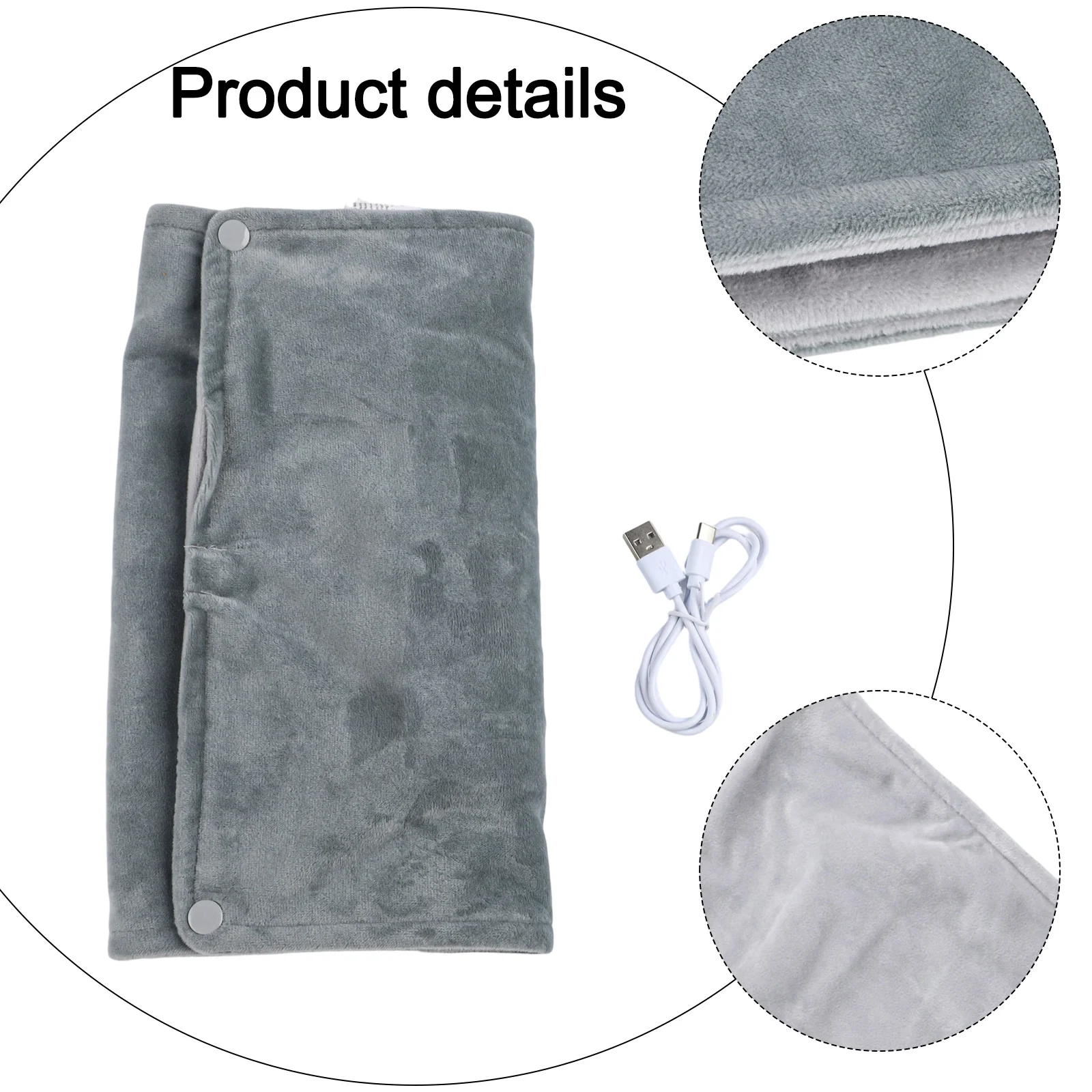 Portable USB Heated Hand Warmer Soft Plush Material for Hands Feet and Body Provides Reliable Warmth in Cold Conditions