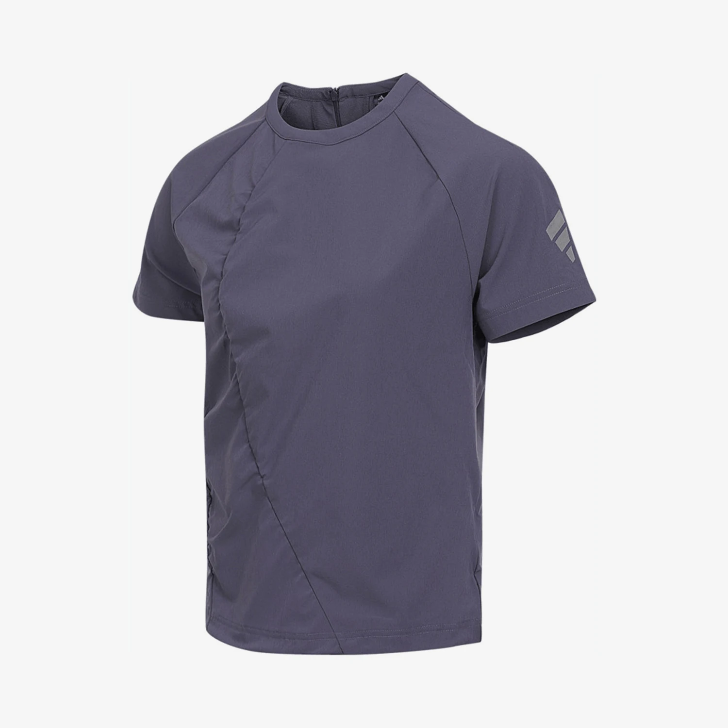 Adidas genuine new men's gray purple training and fitness breathable short sleeved T-shirt KG7129