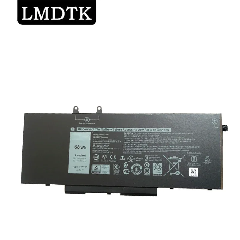 

LMDTK New 3HWPP 15.2V 68WH Laptop Battery For Dell Latitude 5401 5501 5411 5410 5511 3541 Series Notebook P80F003 P98G003